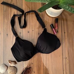 Never worn black bikini top